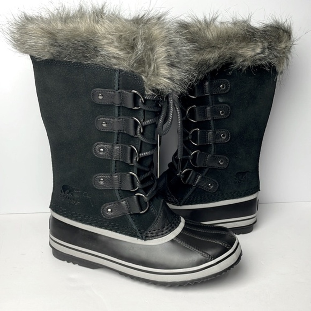 NEW Sorel Joan of Arctic Black Tall Winter Boots